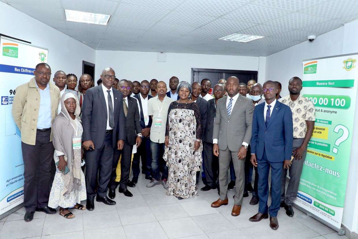 Marchés publics : l’ANRMP renforce les capacités des cabinets membres de l’Ordre des Géomètres-Experts de Côte d’Ivoire – 8 et 9 juin 2022